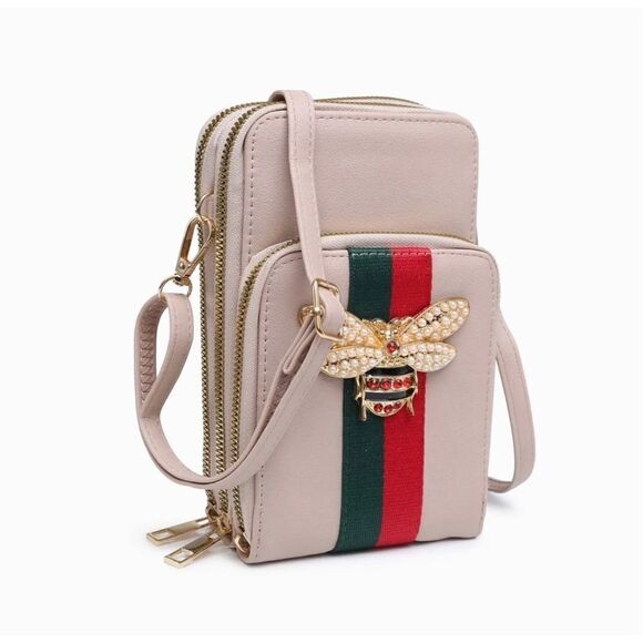 No Brand Handbags - Bee Stripe Crossbody Bag